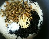 ＊ひじきとしじみの炊き込みご飯＊作り方2写真