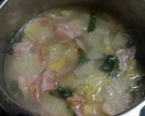 白菜とベーコンのスープ作り方3写真