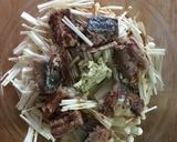 簡単＊鯖缶とえのきのレンチンパスタ作り方2写真