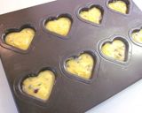 ハートのホワイトチョコブラウニー作り方5写真