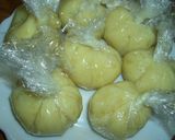 家庭の和菓子：さつまいもの茶巾作り方4写真