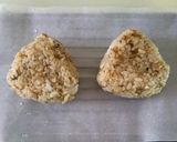 梅おかか焼きお握り作り方2写真