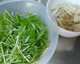 ごぼう と水菜のバター風味のお味噌パスタ作り方2写真
