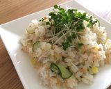 昆布酢でしらす・鮭・たくあんのちらし寿司作り方5写真