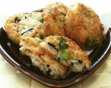 簡単♡お魚すり身で枝豆ひじきのねり天♡作り方4写真