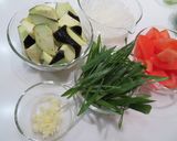 茄子とトマトのにんにく醤油炒め作り方1写真