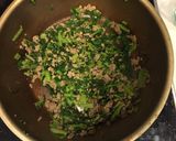 簡単 カブの葉っぱと挽き肉の炒めもの。作り方5写真
