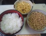 高野豆腐と玉子そぼろの二色丼作り方5写真