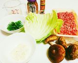 便秘解消♥きのこハンバーグ作り方1写真