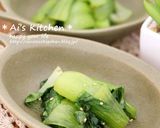 レンジで2分＊チンゲン菜の中華風おひたし作り方3写真