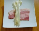 カレー味で♪ベーコンのエノキ巻き作り方2写真