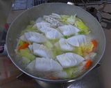 ひとつの鍋で野菜たっぷり餃子スープ作り方3写真