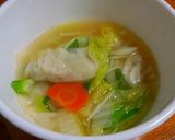 ひとつの鍋で野菜たっぷり餃子スープ作り方7写真