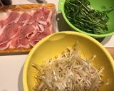 豆苗ともやしの甘辛巻き作り方1写真