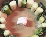 ビジュアル鍋 スタンディングネギすき焼き作り方1写真