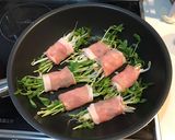 豆苗ともやしの甘辛巻き作り方4写真