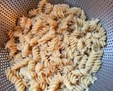 白菜とベーコンのオレンジパスタ作り方1写真