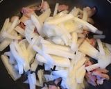 白菜とベーコンのオレンジパスタ作り方3写真