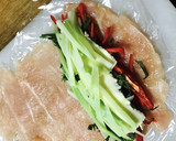 簡単！鶏ササミハムのごまだれかけ作り方4写真