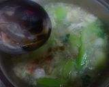 簡単10分♪青梗菜とカニカマのかきたま汁作り方8写真