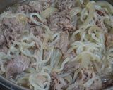 白滝でカロリーオフ＆節約♪牛丼作り方6写真