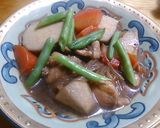鶏肉と里芋と人参の煮物作り方7写真
