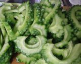 ゴーヤとひき肉の甘辛煮作り方1写真