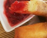 チーズケーキのスティック春巻き＊苺ソース作り方7写真