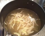 玉ねぎとブリの味噌汁作り方4写真