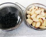 リンゴと黒豆のヨーグルトチーズケーキ作り方1写真