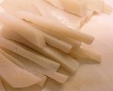 スナップえんどう☆秘密のイカ天？卵とじ作り方4写真