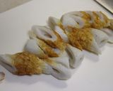 素材一品だけ!B級風味ちくわのお好み焼風作り方1写真