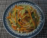 千切り野菜の炒め物作り方6写真