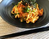 【土間土間】バター明太子・キムチうどん作り方4写真
