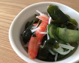 わかめとカニカマと胡瓜の昆布酢の酢の物作り方4写真
