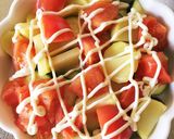 ズッキーニとトマトのマヨチーズ焼き＊作り方6写真