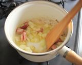 体ポカポカ！大豆とベーコンのホットスープ作り方3写真
