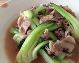簡単☆チンゲン菜と豚バラの昆布酢炒め作り方5写真