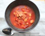 体ポカポカ！大豆とベーコンのホットスープ作り方6写真