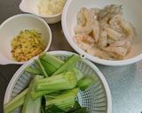 エビとチンゲン菜の卵炒め作り方1写真