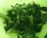 簡単時短!!春菊の辛子胡麻和え作り方4写真