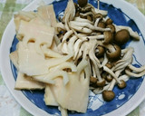 簡単！鶏の照り焼き☆たけのことしめじも～作り方1写真