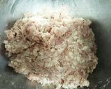 ふっくら鶏肉チーズイン照り焼きハンバーグ作り方4写真