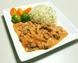 牛すね肉のビーフストロガノフ作り方12写真