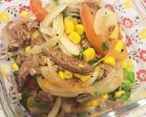 ☆お安い牛肉で簡単さっぱりサラダ☆作り方5写真
