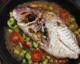【お食い初めの後に】鯛のアクアパッツァ風作り方5写真