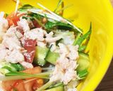 簡単✩ツナとアボガドのさっぱり丼作り方4写真