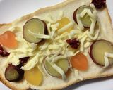 さつま芋×グミ×胡桃のチーズトースト作り方4写真
