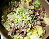 ☆豚肉 キャベツ 長ネギゴマ味噌炒め♡作り方6写真