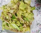 茅乃舎のだし☆キャベツときのこの煮料理作り方3写真